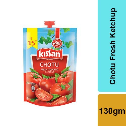 KISSAN TOMATO KETCHUP PICHKOO POUCH 130G