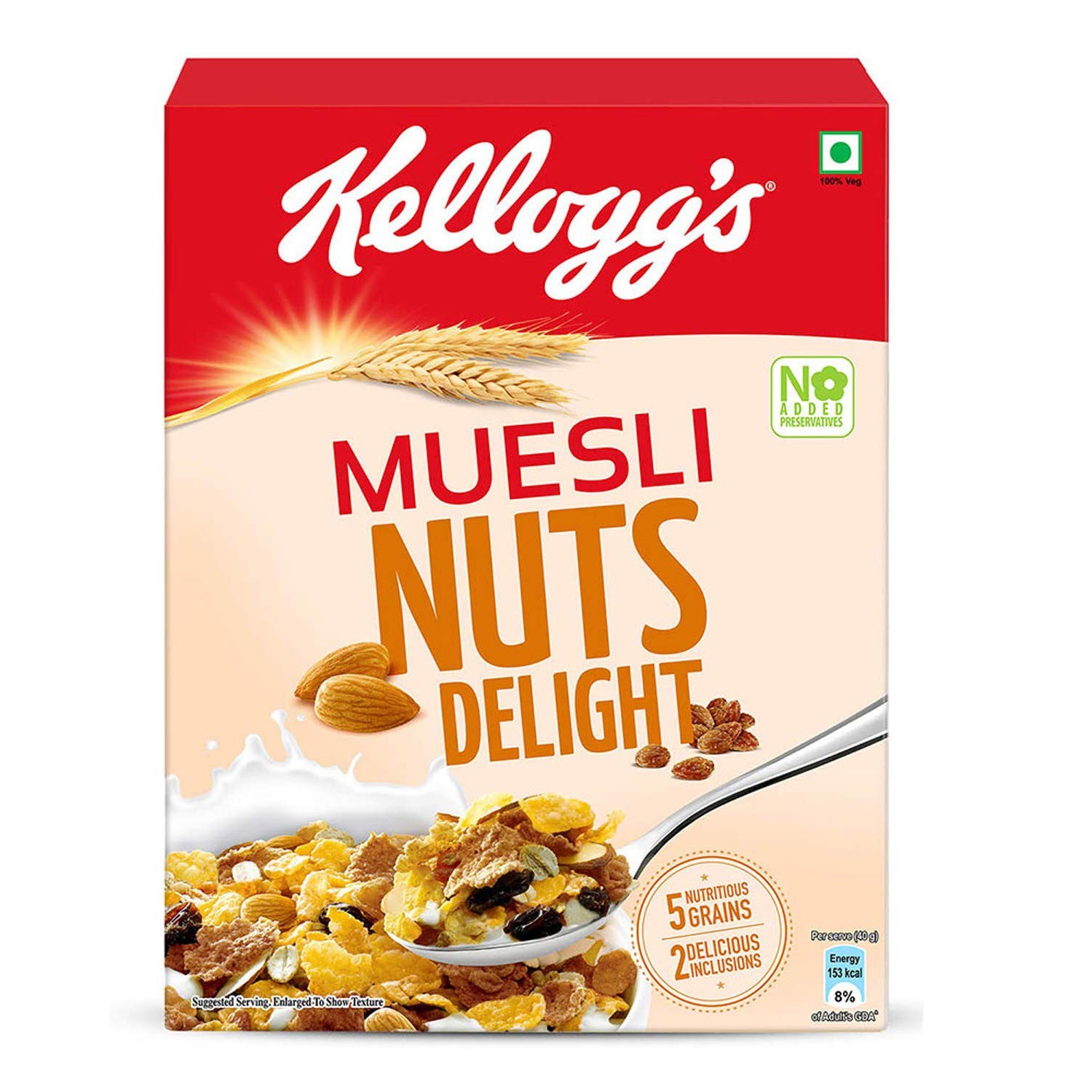 KELLOGS MUESLI NUTS DELIGHT 500G