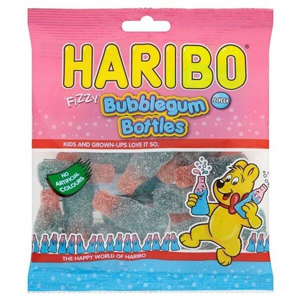 HARIBO BUBBLEGUM BOTTLES 160GR