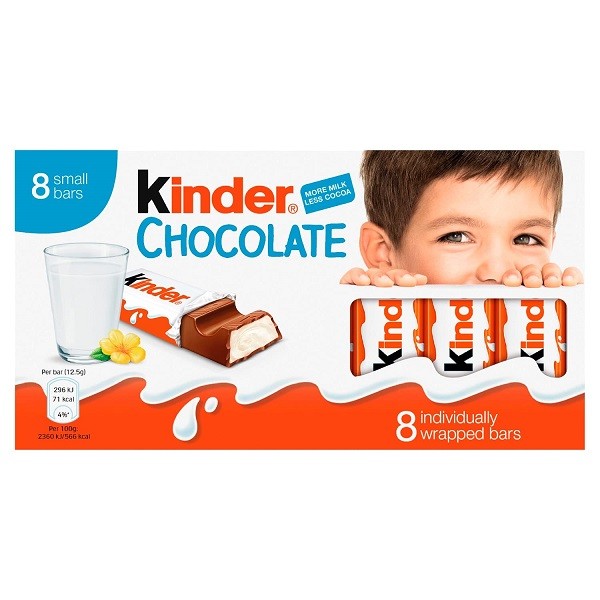 KINDER CHOCOLATE 8 BARS