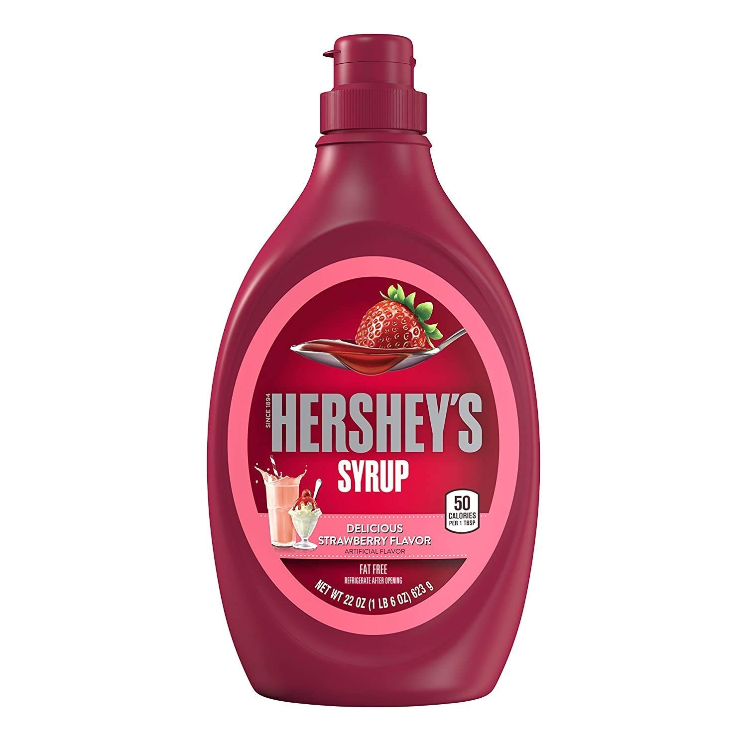 HERSHYS SYRUP STRAWBERRY 623G