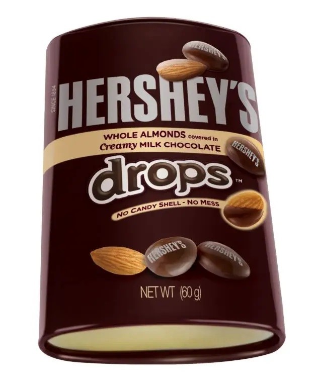 HERSHEYS DROPS ALMONDS 60G