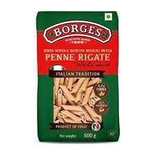 BORGES PENNE WHOLE WHEAT PASTA 500 GM