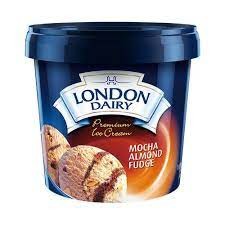 LONDON DAIRY MOCHA ALMOND FUDGE 658GMS